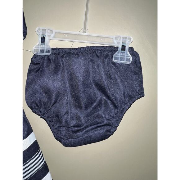 Rare Editions Girls Dress With Shorts 2-Piece Set Navy 18M - Picture 6 of 10